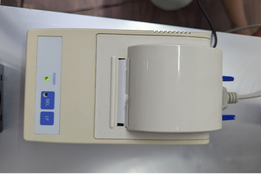 プリンター本体横向き